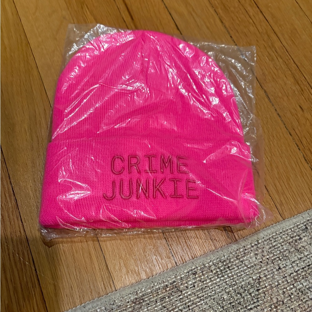 Crime Junkie Pink Beanie